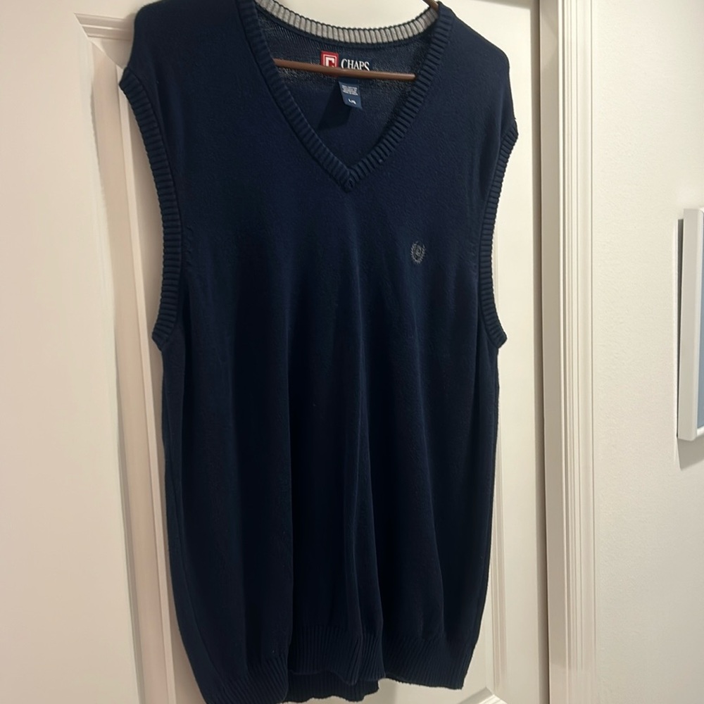 Chaps mens large v neck sweater